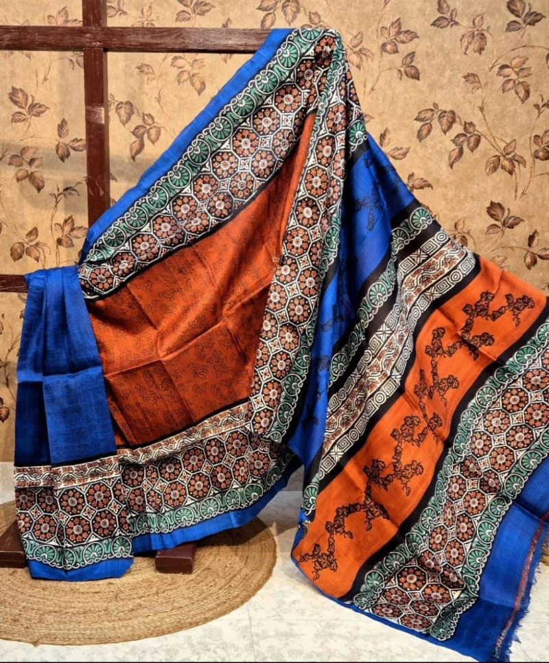 Meraki Vol 33 Soft Tusser Silk Printed Saree Collection 3