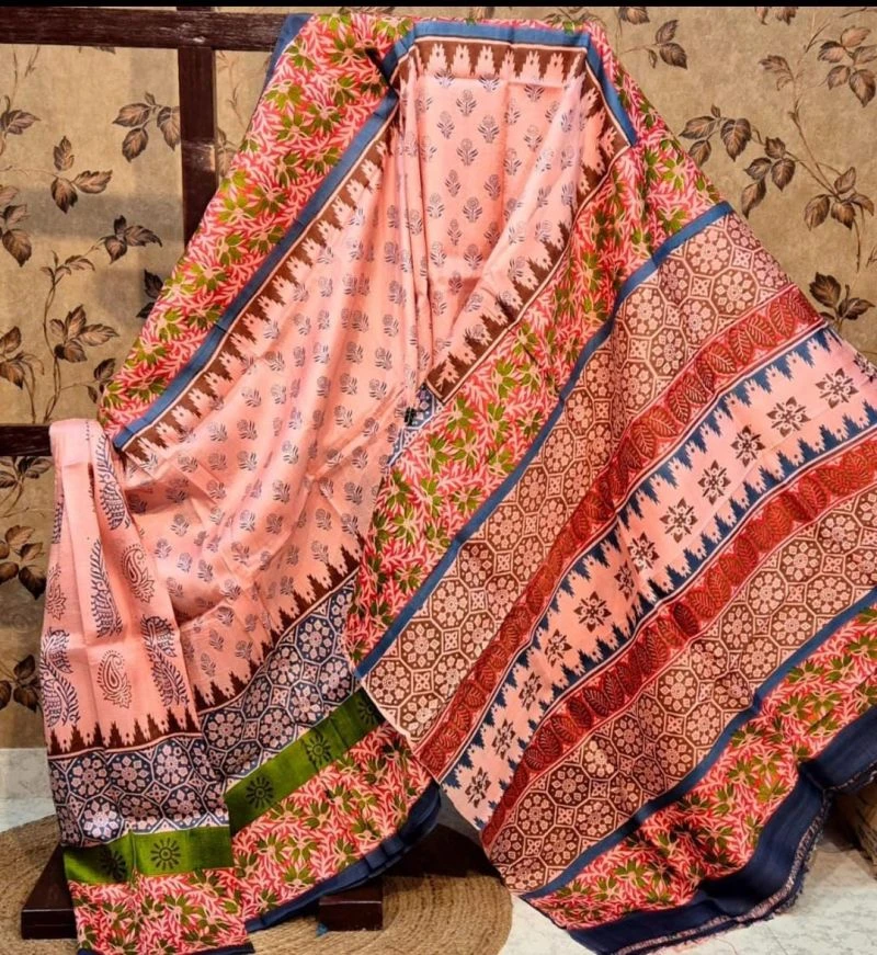 Meraki Vol 33 Soft Tusser Silk Printed Saree Collection 4