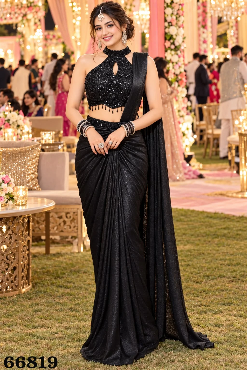 Mrudangi Ehsaas Real Premium Satin Crush Ready To Wear Saree With Heavy Work Blouse 5