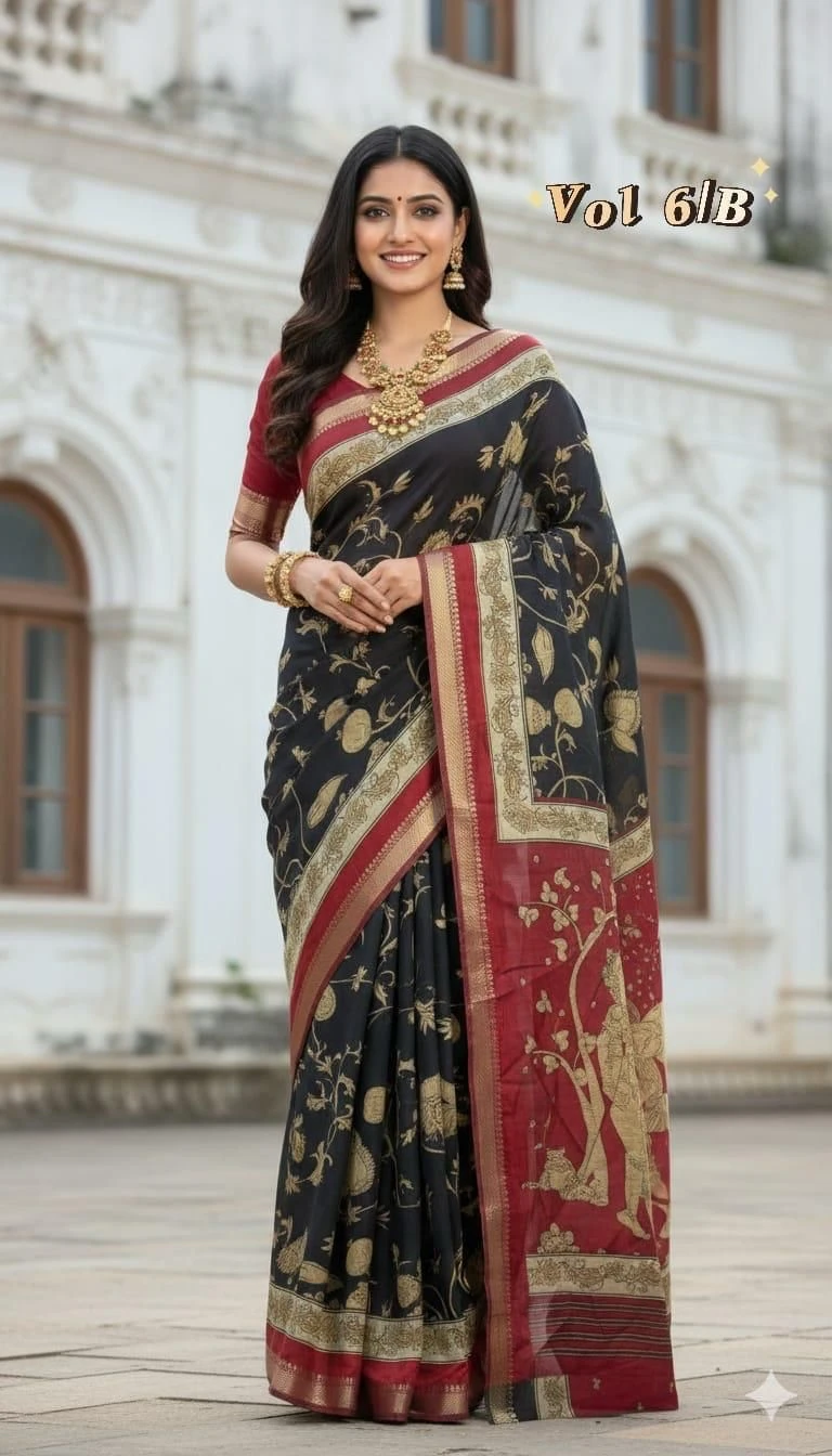 Myra Vol 17 Cotton Silk Printed Saree Collection 5
