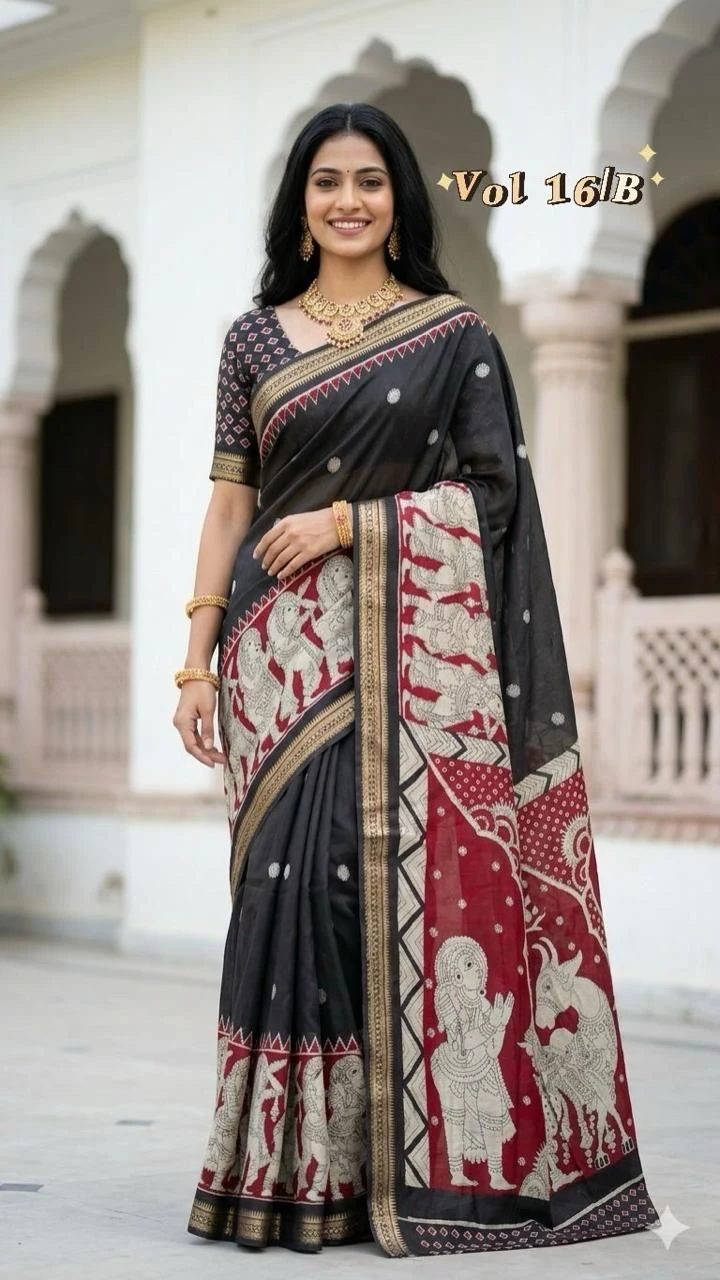Myra Vol 17 Cotton Silk Printed Saree Collection 8