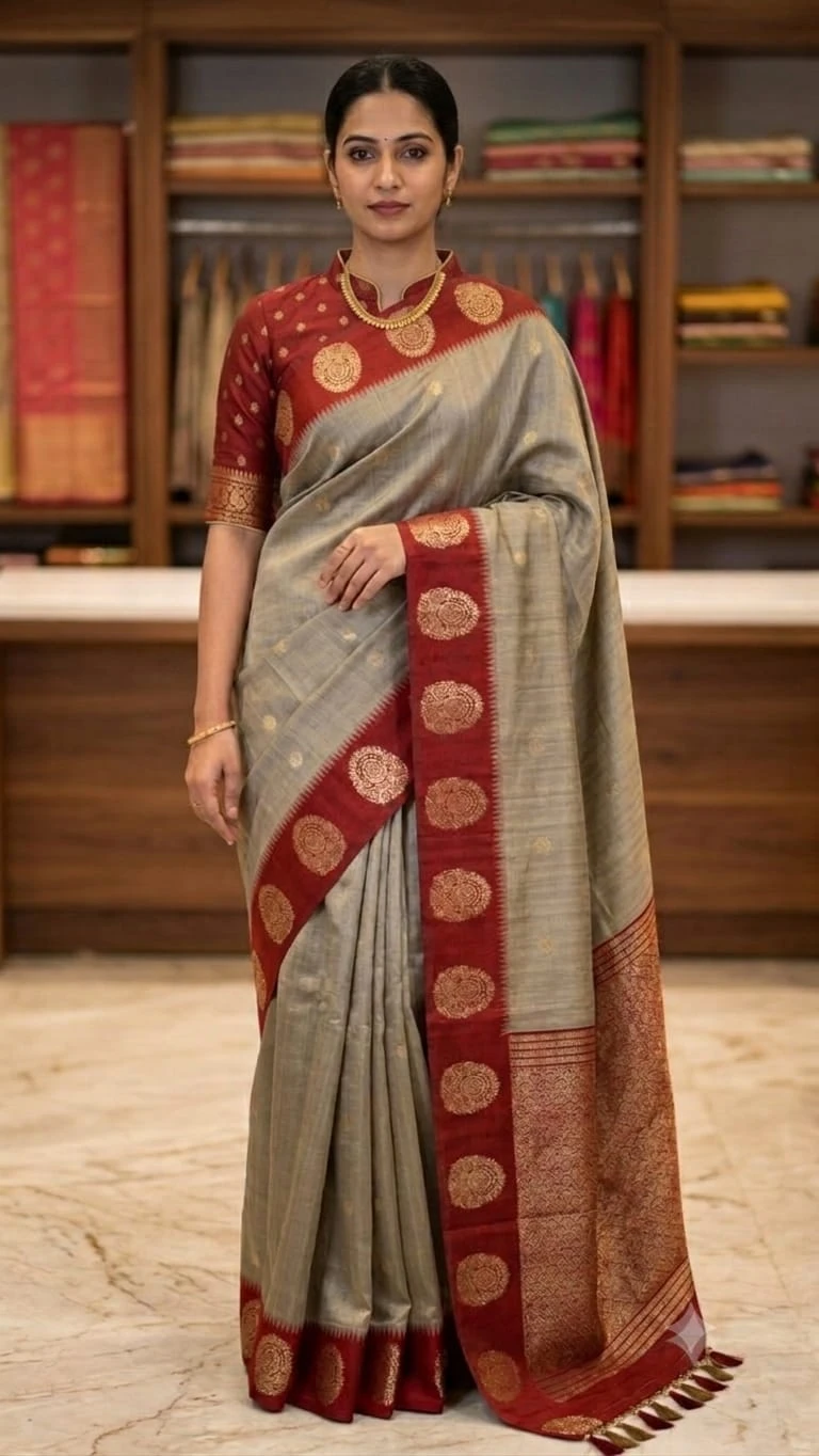 Myra Vol 21 Raw Silk Zari Weaving Saree Collection 1