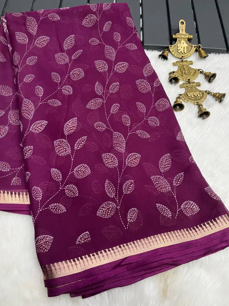 Myra Vol 22 Italian Crepe Silk Printed Saree Collection 5