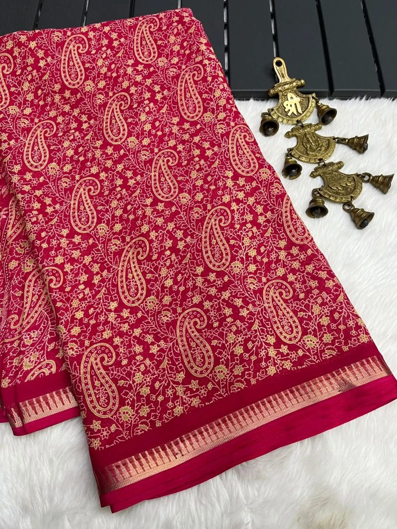 Myra Vol 23 Italian Crepe Silk Printed Saree Collection 3