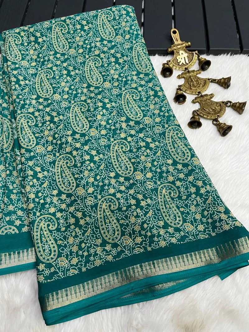 Myra Vol 23 Italian Crepe Silk Printed Saree Collection 5