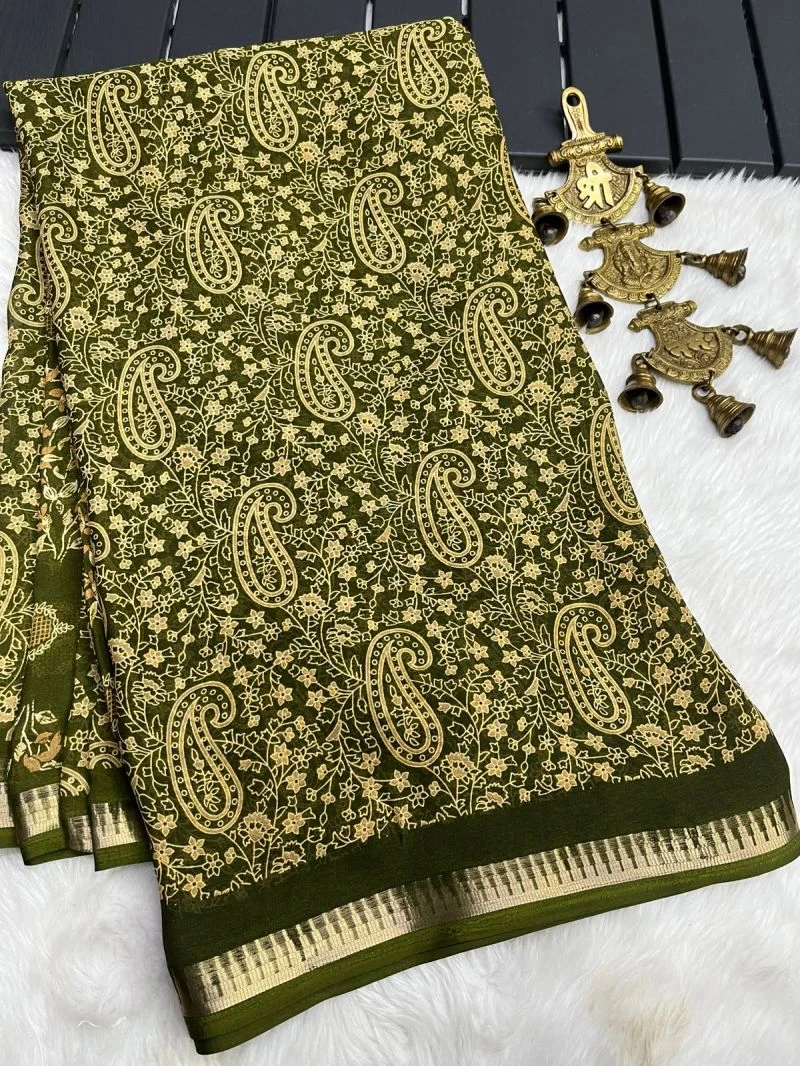Myra Vol 23 Italian Crepe Silk Printed Saree Collection 6