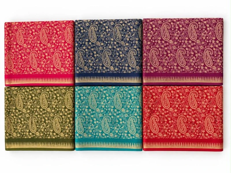 Myra Vol 23 Italian Crepe Silk Printed Saree Collection 8