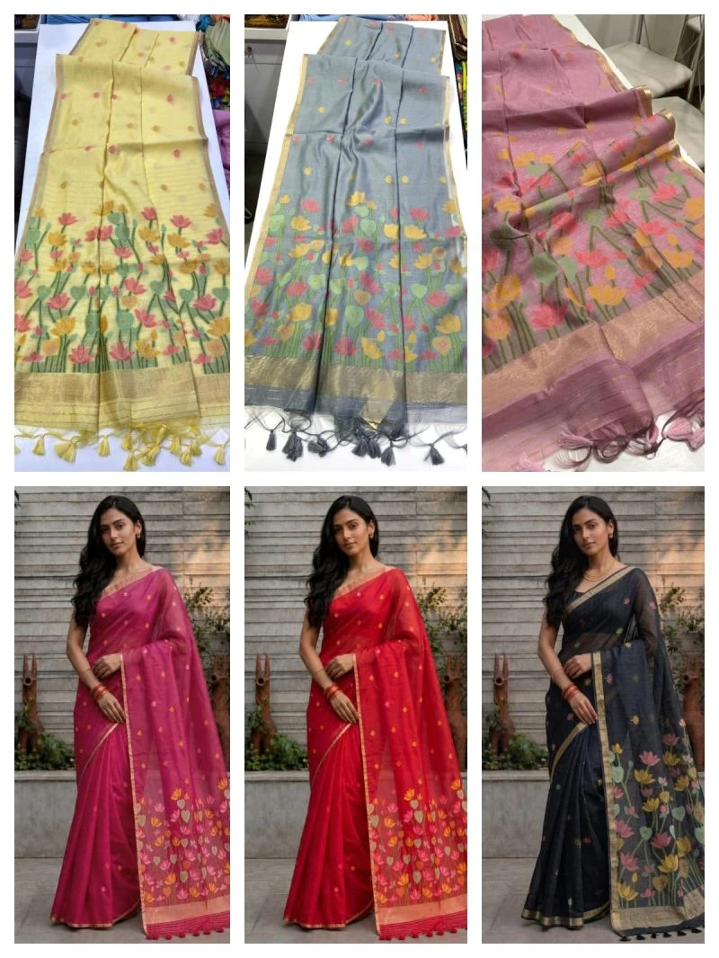Myra Vol 26 Jamdani Weaving Summer Special Saree Collection 6
