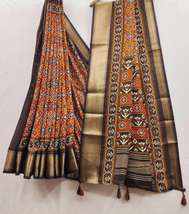 Myra Vol 27 Soft Cotton Patola Printed Saree Collection 2