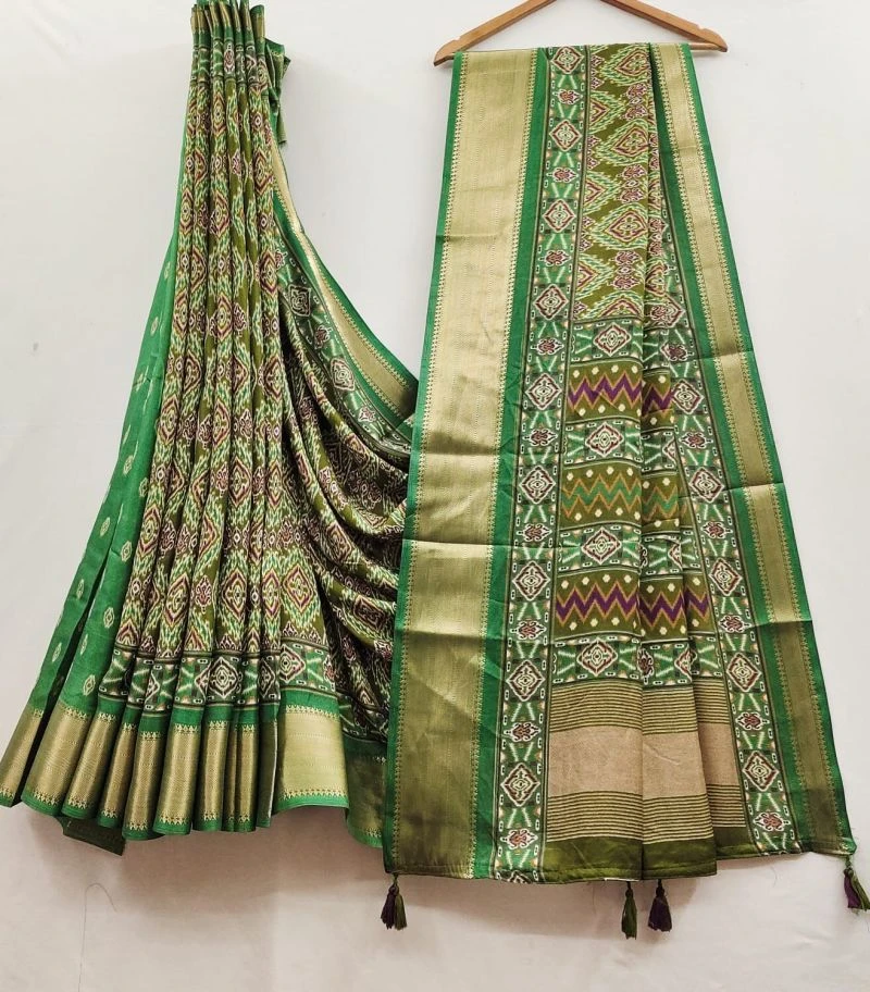 Myra Vol 27 Soft Cotton Patola Printed Saree Collection 4