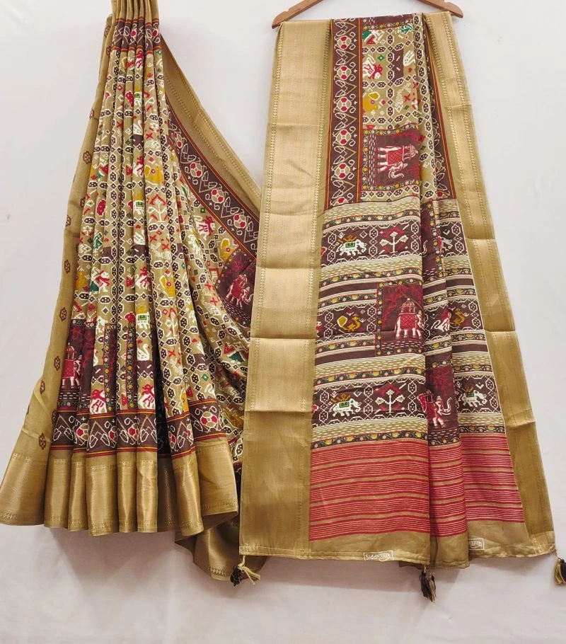Myra Vol 27 Soft Cotton Patola Printed Saree Collection 6