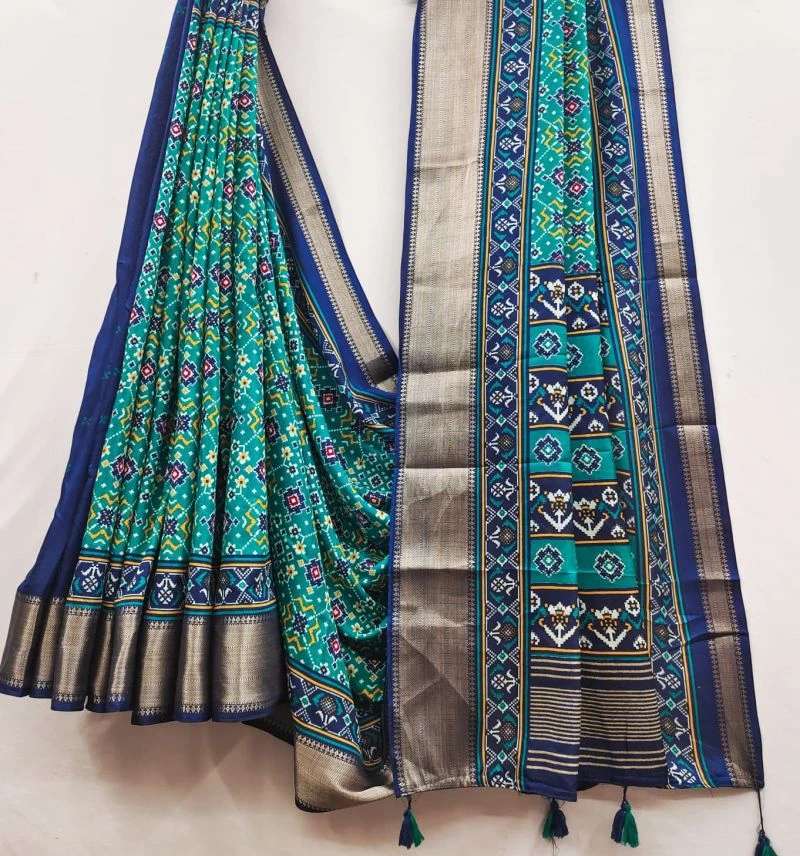 Myra Vol 27 Soft Cotton Patola Printed Saree Collection 8