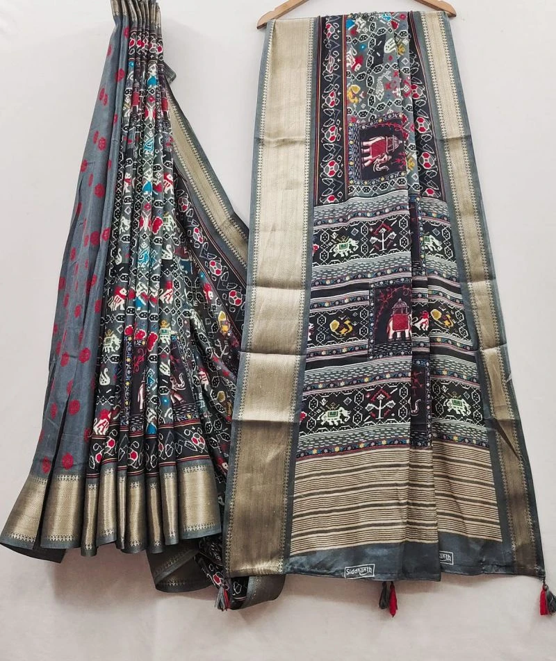 Myra Vol 27 Soft Cotton Patola Printed Saree Collection 9