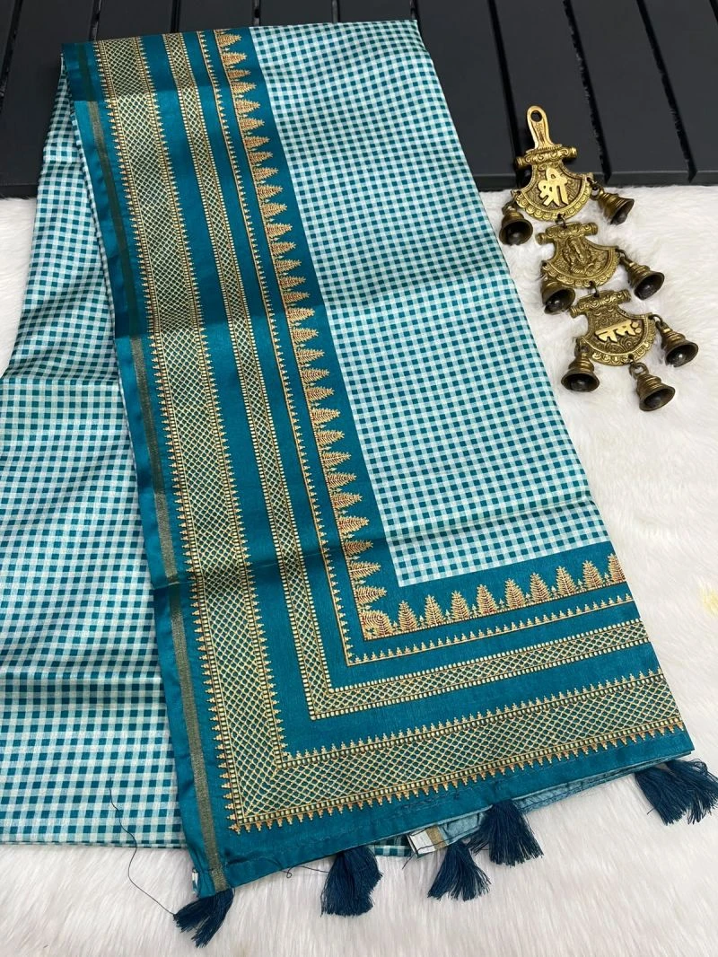 Myra Vol 28 Tusser Silk Printed Fancy Saree Collection 3