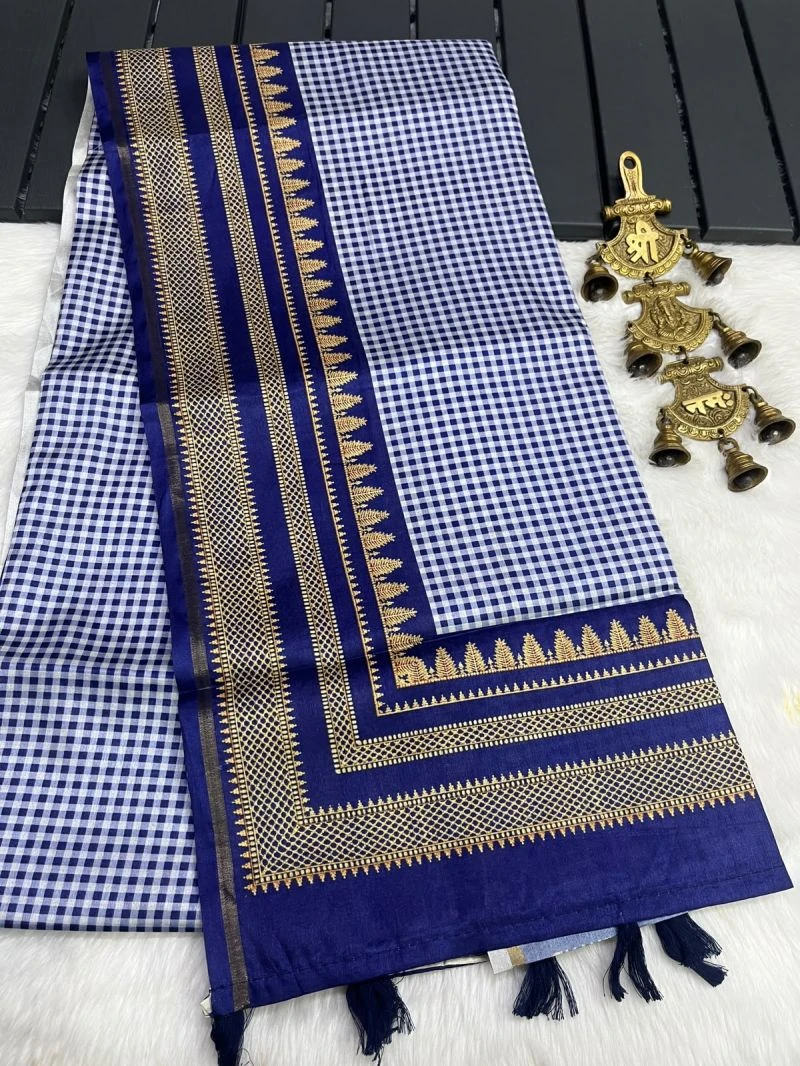 Myra Vol 28 Tusser Silk Printed Fancy Saree Collection 5