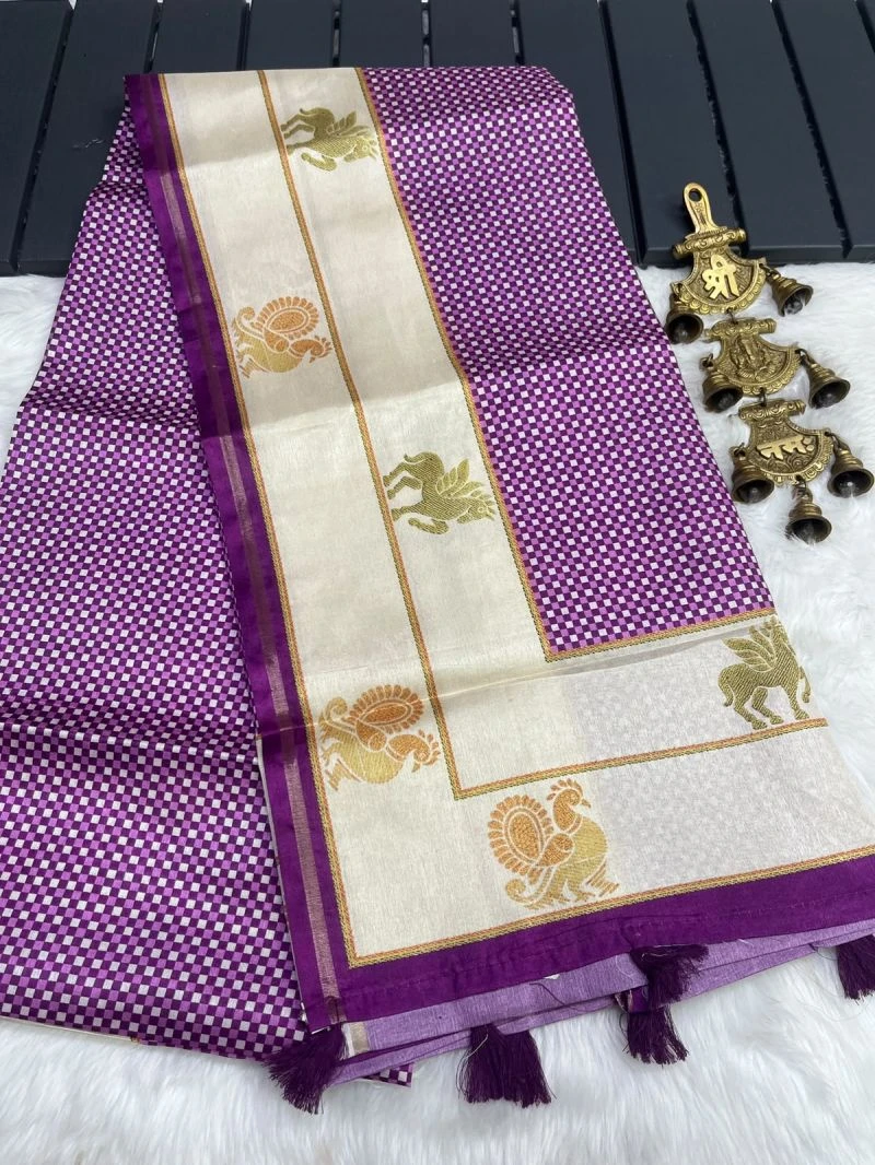 Myra Vol 29 Tusser Silk Printed Saree Collection 6