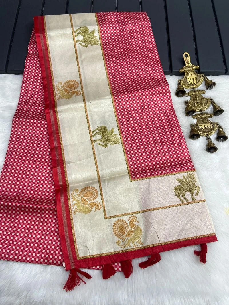 Myra Vol 29 Tusser Silk Printed Saree Collection 7