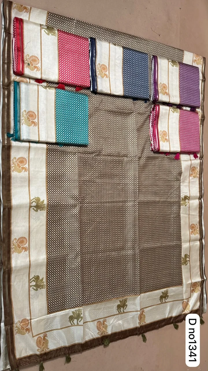 Myra Vol 29 Tusser Silk Printed Saree Collection 8