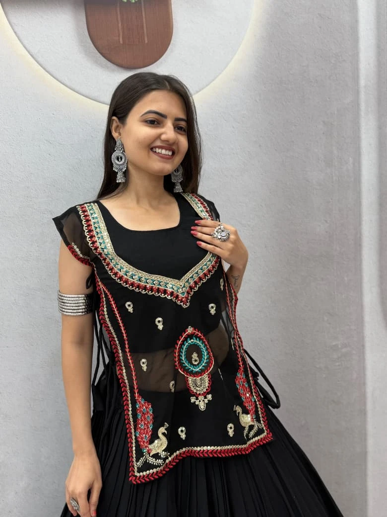 Navratri Special Pure Khadi Cotton Lehenga Choli With Fox Georgette Strug 2