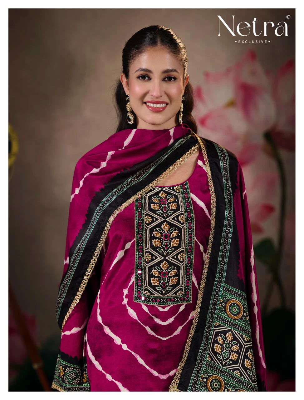 Netra Exclusive Mahek Vol 03 Pure Bemberg Muslin Collection 11