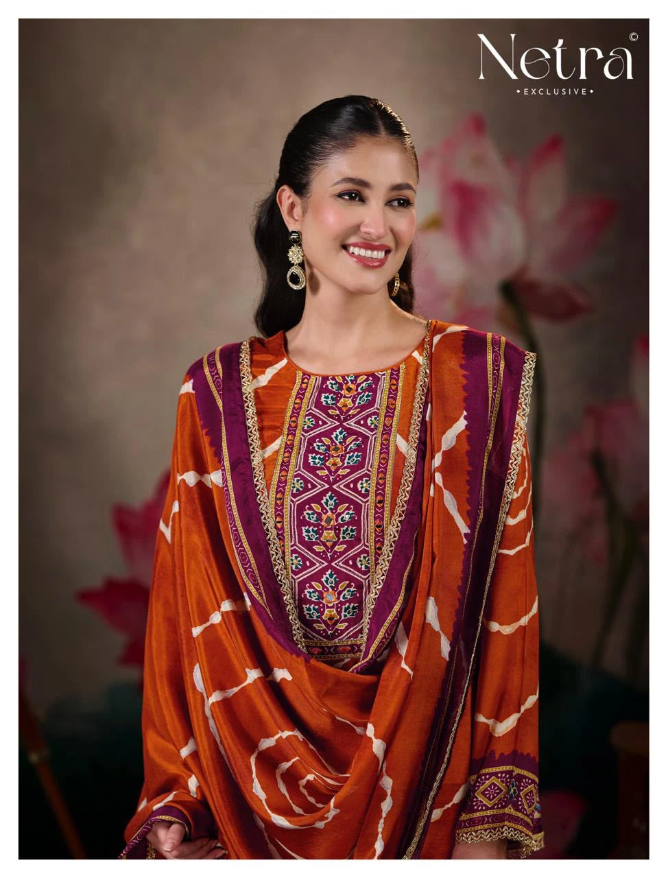 Netra Exclusive Mahek Vol 03 Pure Bemberg Muslin Collection 12