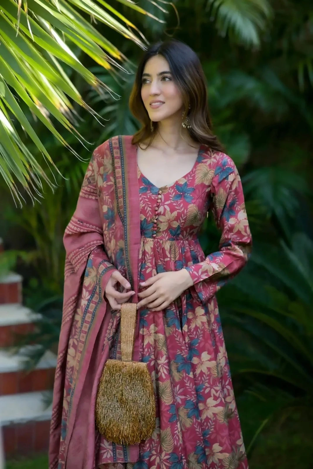 Purple Creation Venessa Vol 1 Pure Maslin Readymade Suit With Heavy Digital Print