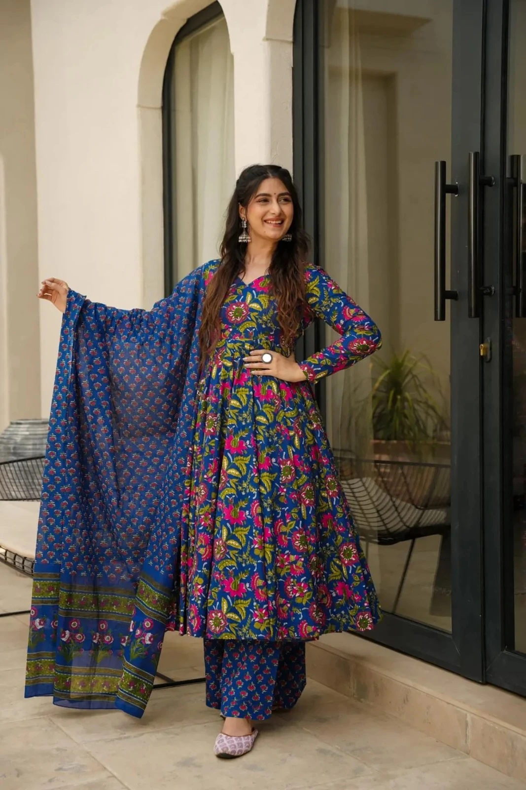 Purple Creation Venessa Vol 1 Pure Maslin Readymade Suit With Heavy Digital Print 9