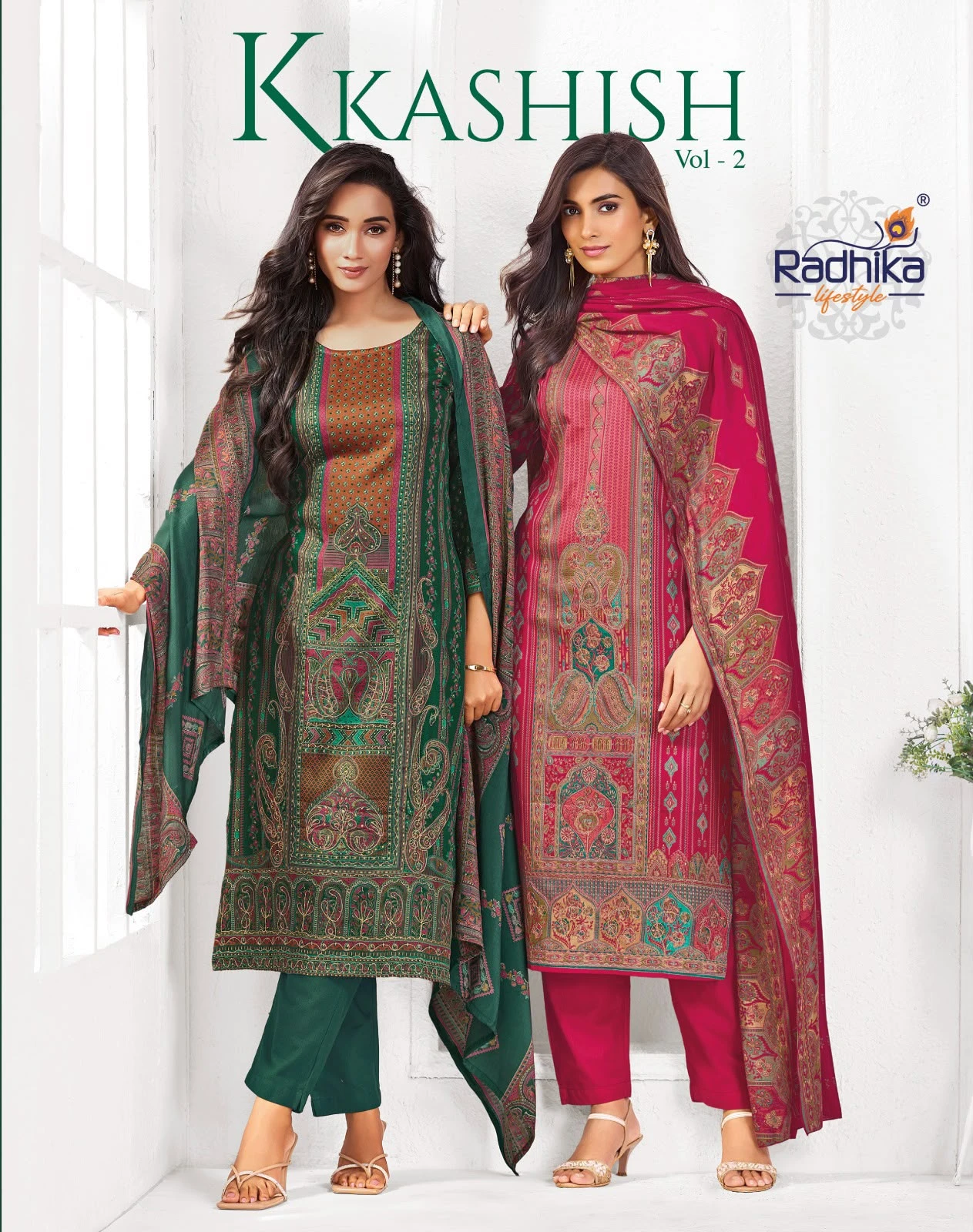 Radhika Life Style Kkashish Vol-2 Jam Foil Print Suit 1