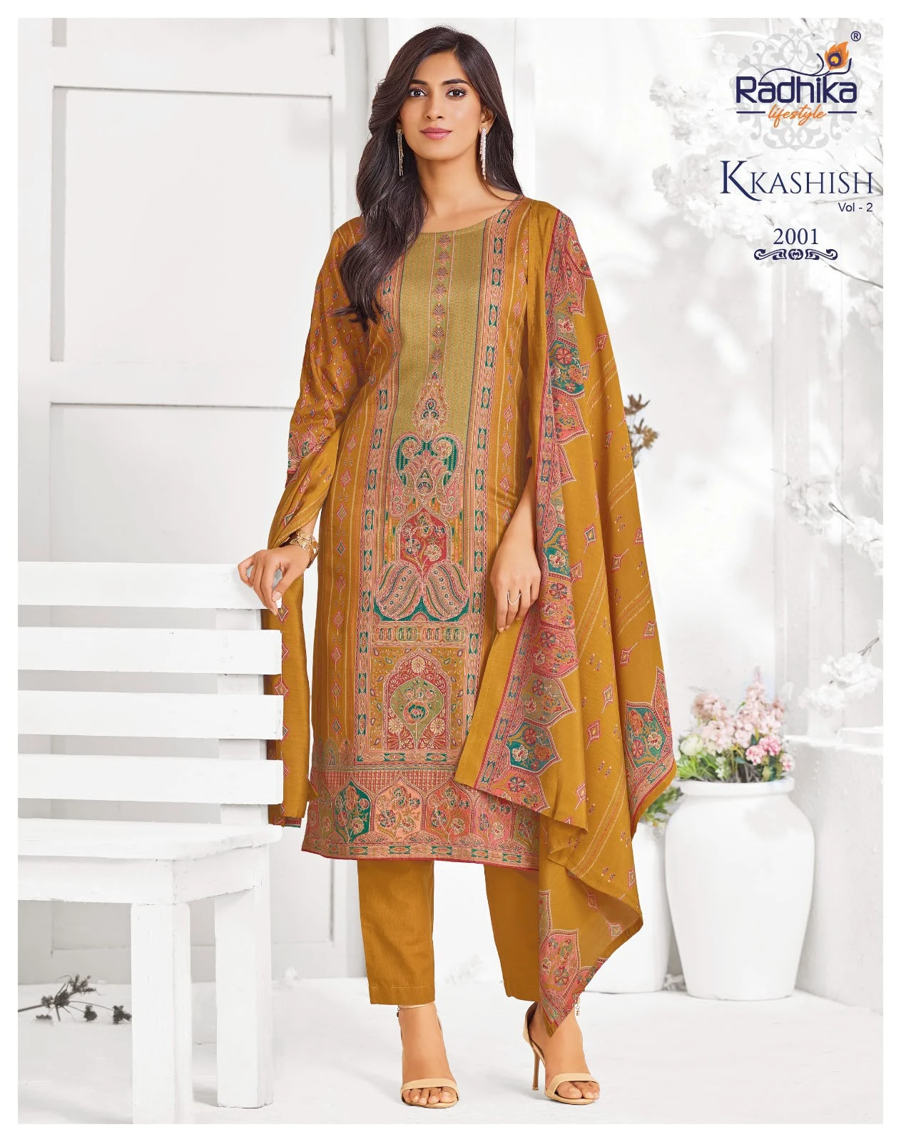 Radhika Life Style Kkashish Vol-2 Jam Foil Print Suit 2