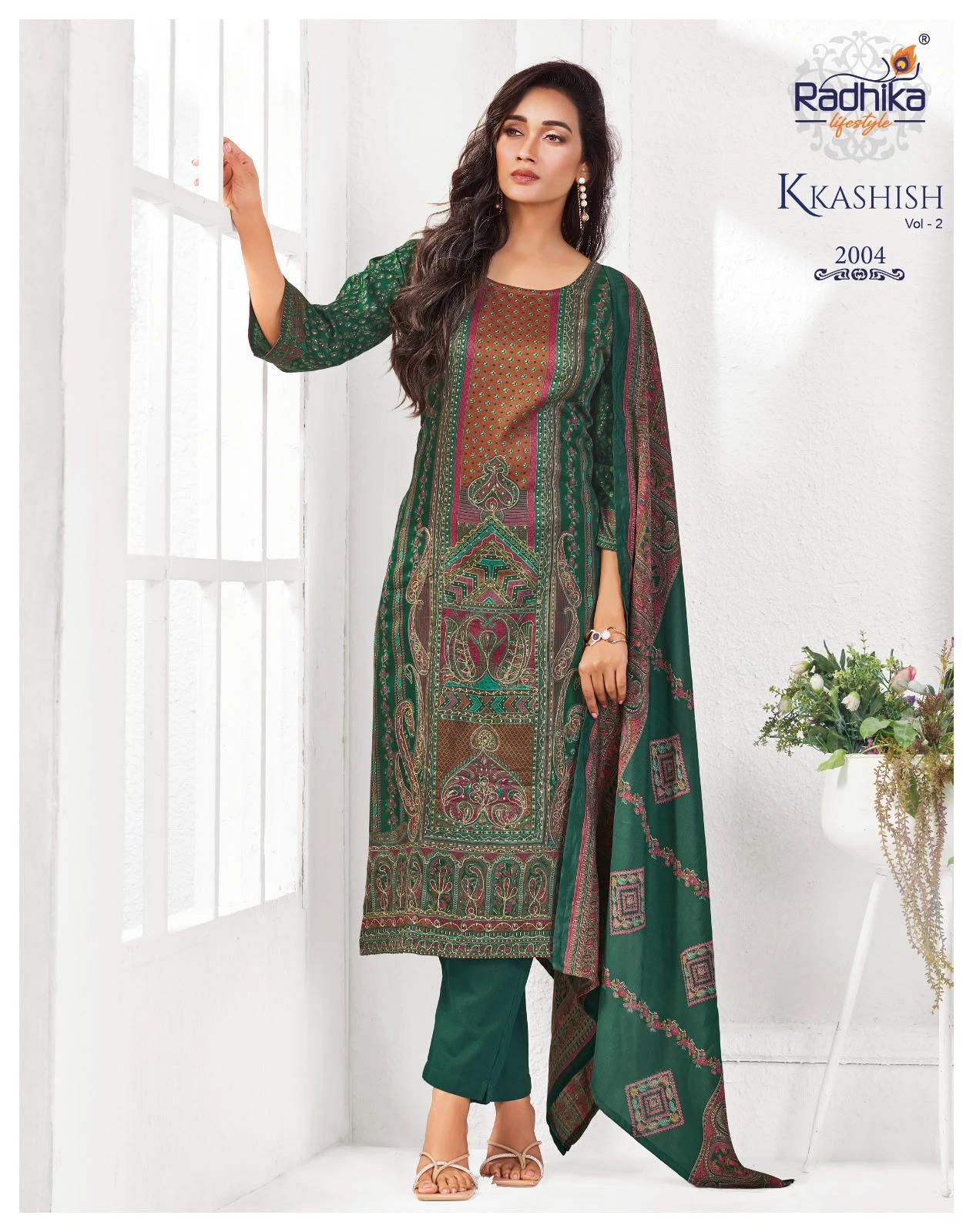 Radhika Life Style Kkashish Vol-2 Jam Foil Print Suit 5