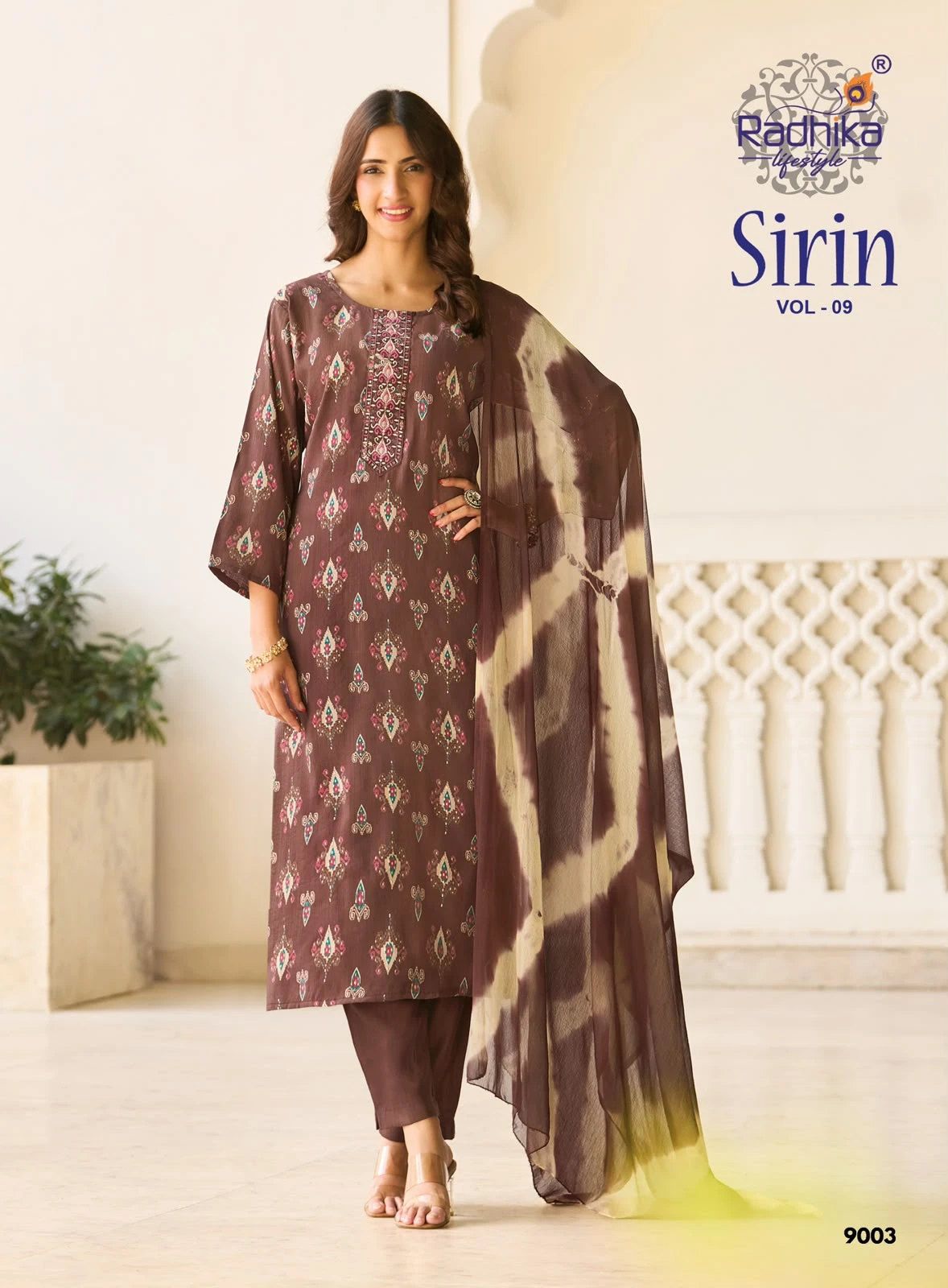 Radhika Lifestyle Sirin Vol 9 Foil Printed Suit 10