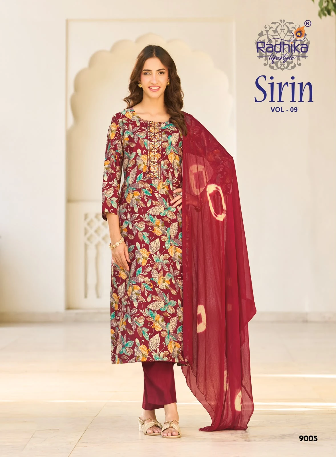 Radhika Lifestyle Sirin Vol 9 Foil Printed Suit 13