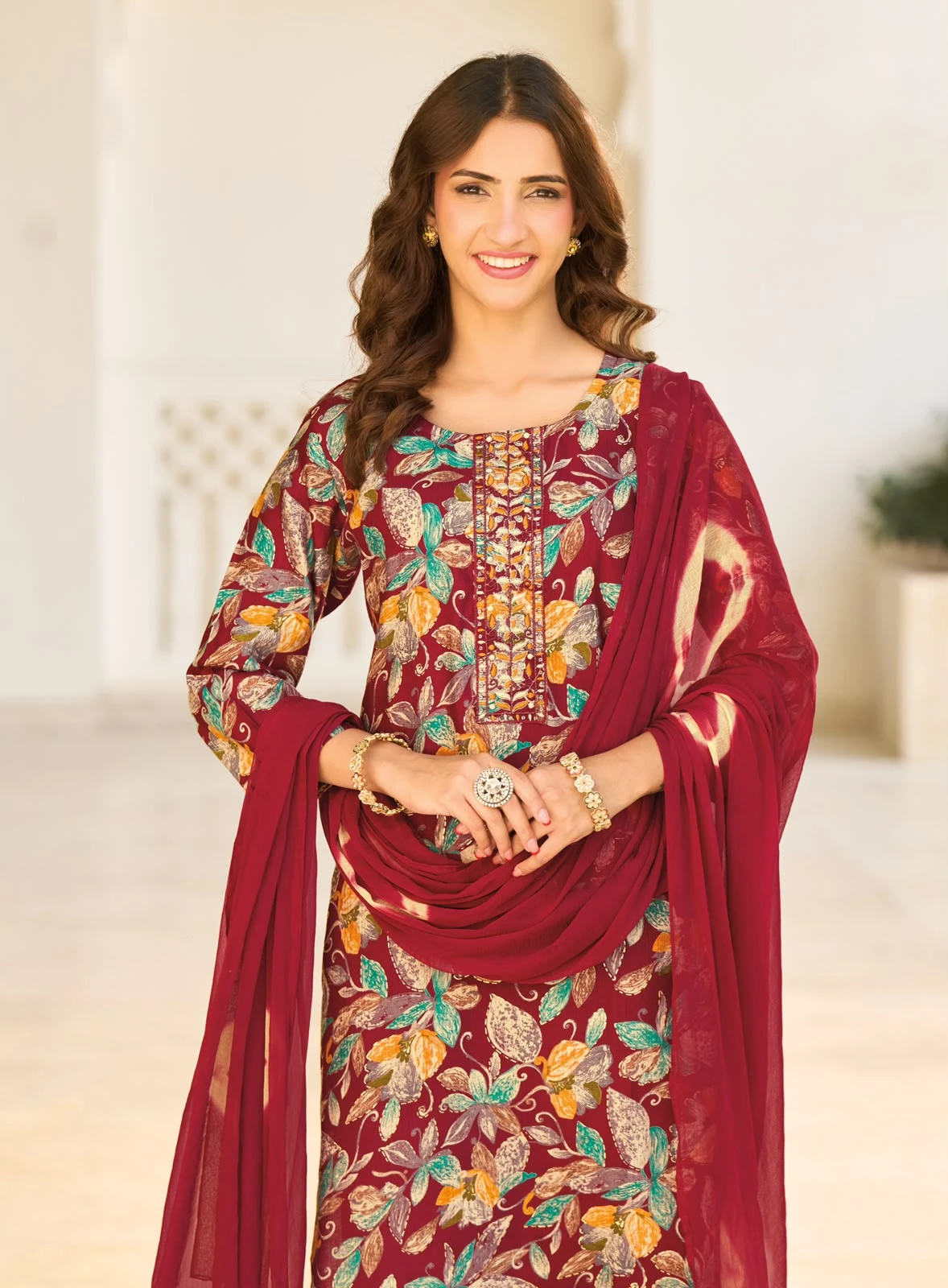 Radhika Lifestyle Sirin Vol 9 Foil Printed Suit 14