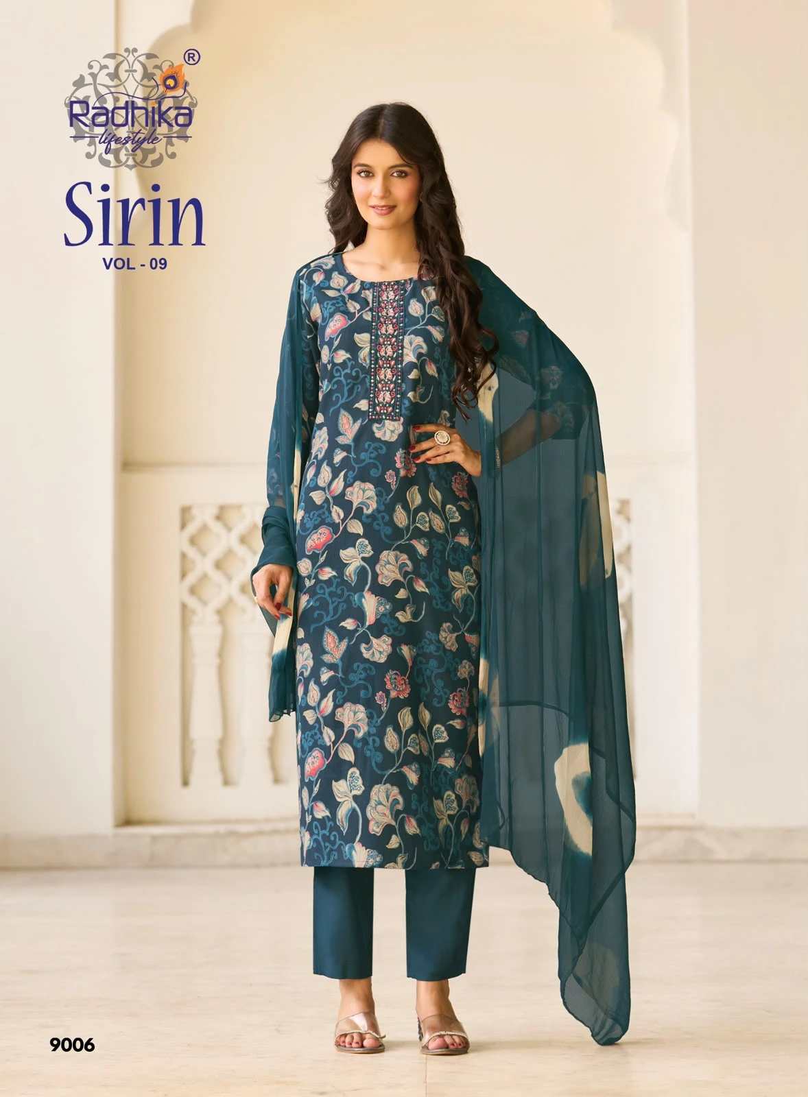 Radhika Lifestyle Sirin Vol 9 Foil Printed Suit 3
