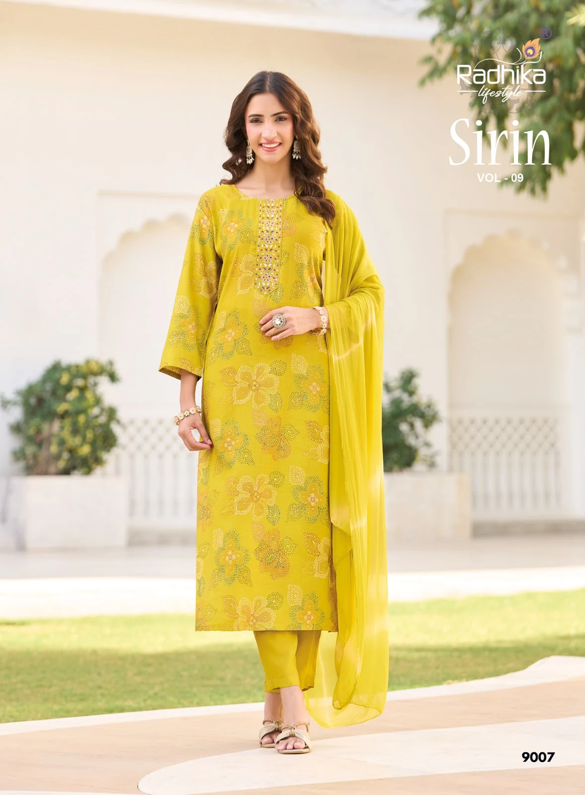 Radhika Lifestyle Sirin Vol 9 Foil Printed Suit 5