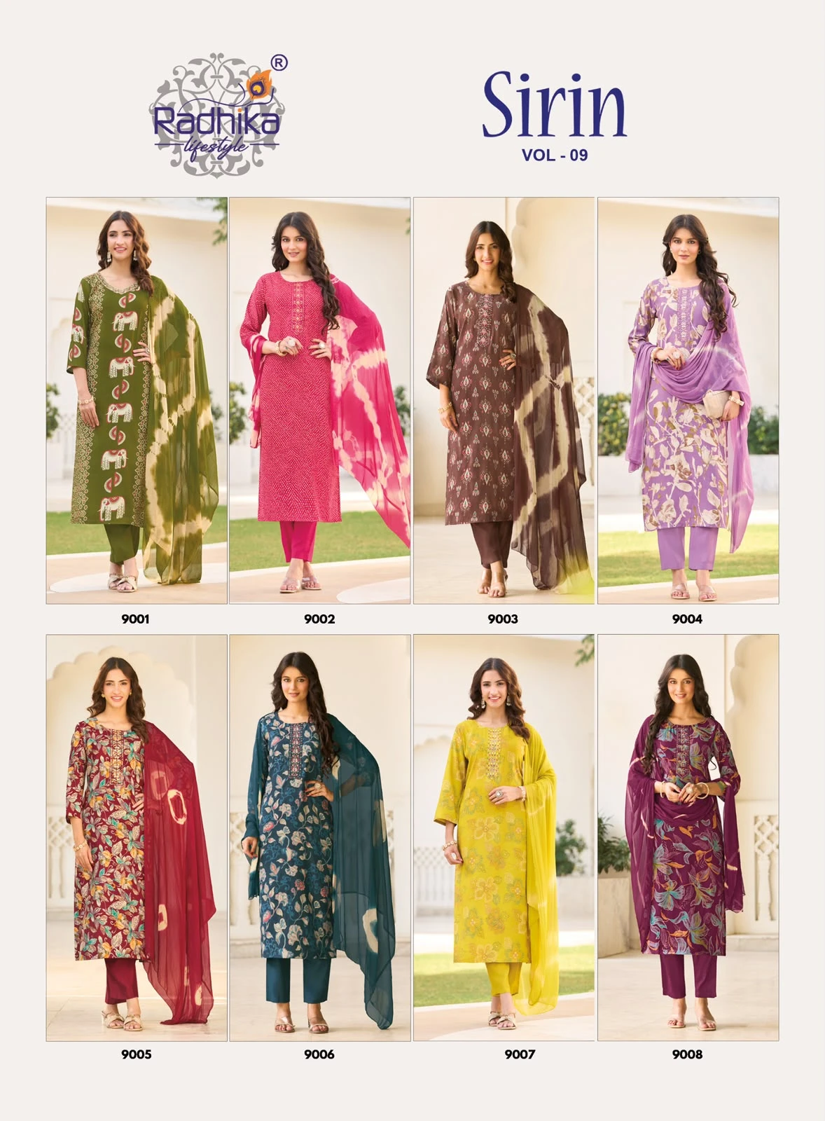 Radhika Lifestyle Sirin Vol 9 Foil Printed Suit 6