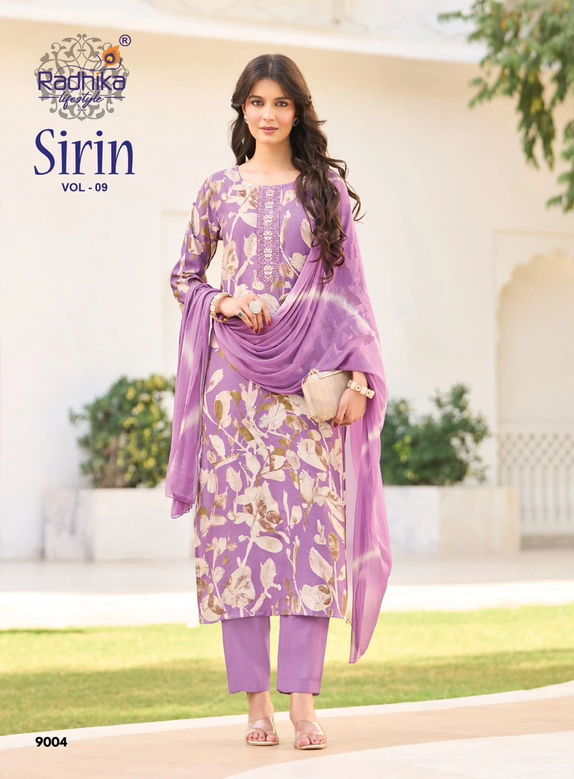 Radhika Lifestyle Sirin Vol 9 Foil Printed Suit 7