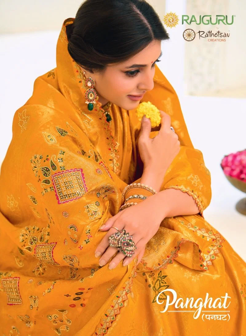Rajguru Panghat Jamdani Silk Zari Work Designer Saree Collection 1