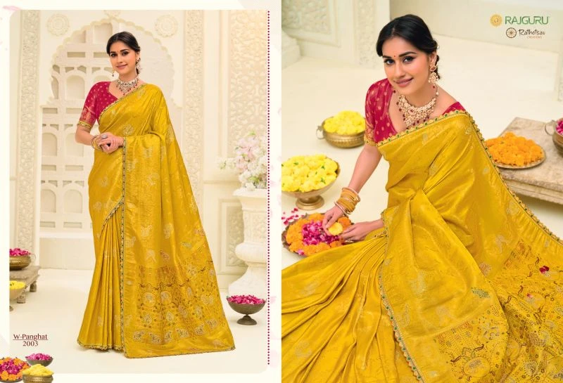 Rajguru Panghat Jamdani Silk Zari Work Designer Saree Collection 2