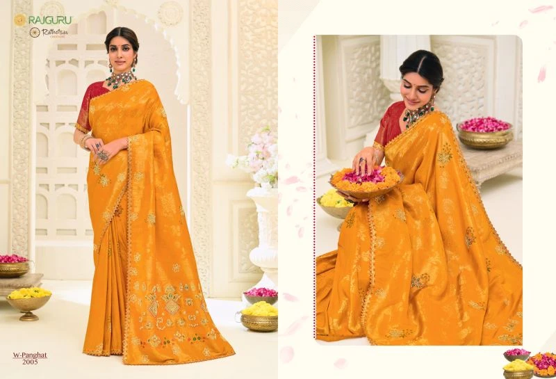Rajguru Panghat Jamdani Silk Zari Work Designer Saree Collection 3