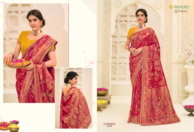 Rajguru Panghat Jamdani Silk Zari Work Designer Saree Collection 4