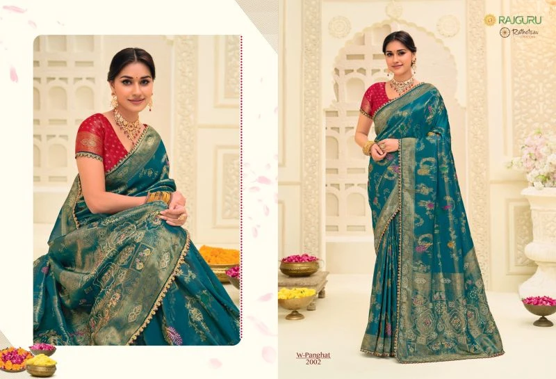Rajguru Panghat Jamdani Silk Zari Work Designer Saree Collection 6