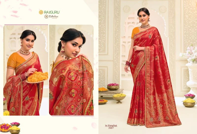 Rajguru Panghat Jamdani Silk Zari Work Designer Saree Collection 8