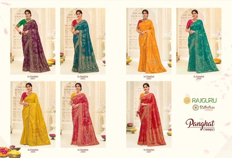 Rajguru Panghat Jamdani Silk Zari Work Designer Saree Collection 9
