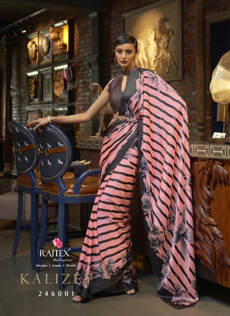 Rajtex Kalizey Nx Japan Crepe Printed Fancy Saree Collection 12