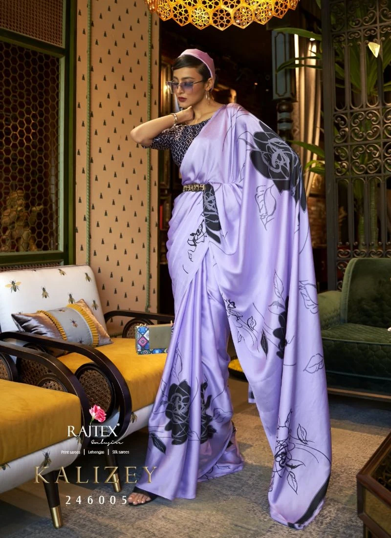 Rajtex Kalizey Nx Japan Crepe Printed Fancy Saree Collection 8