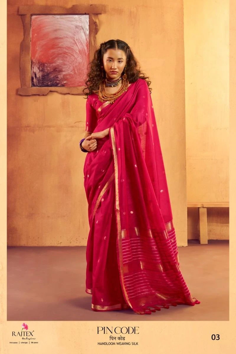 Rajtex Pincode Handloom Weaving Silk Saree Collection 2