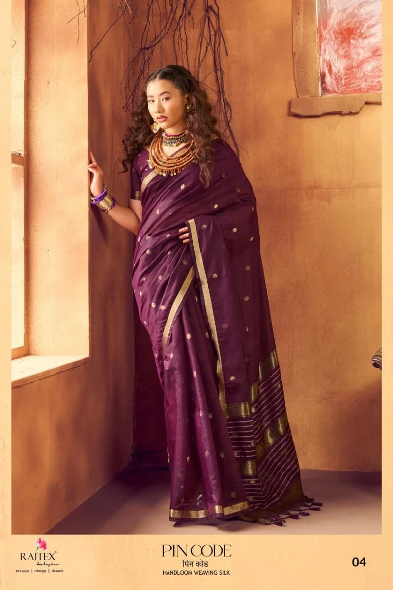 Rajtex Pincode Handloom Weaving Silk Saree Collection 8