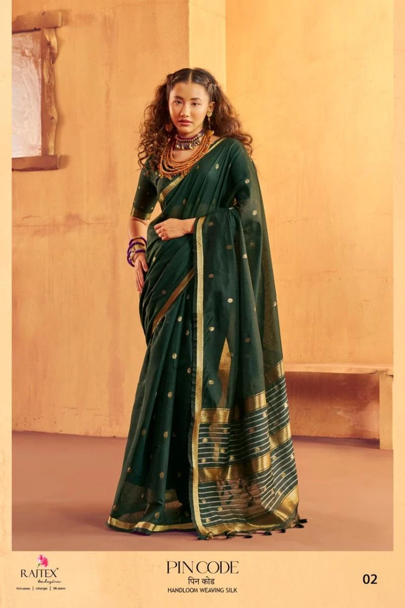 Rajtex Pincode Handloom Weaving Silk Saree Collection 9