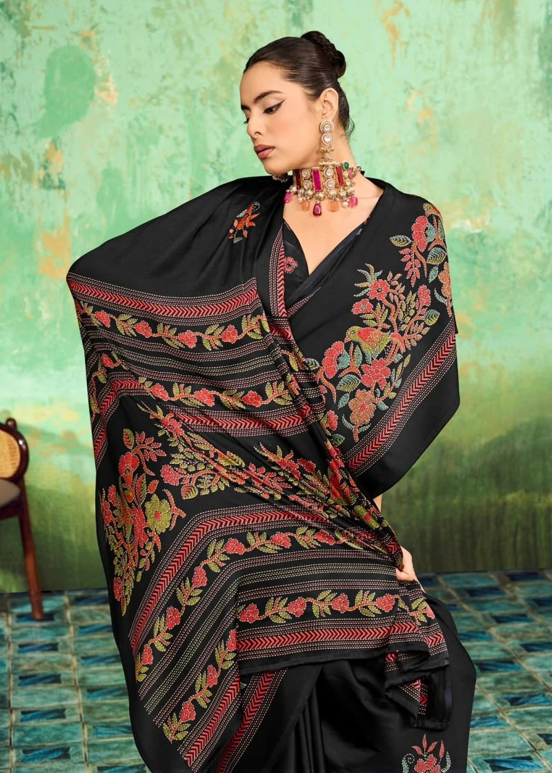 Rajtex Pure Ajrakh 036 Modal Satin Ajrakh Printed Saree Collection 11